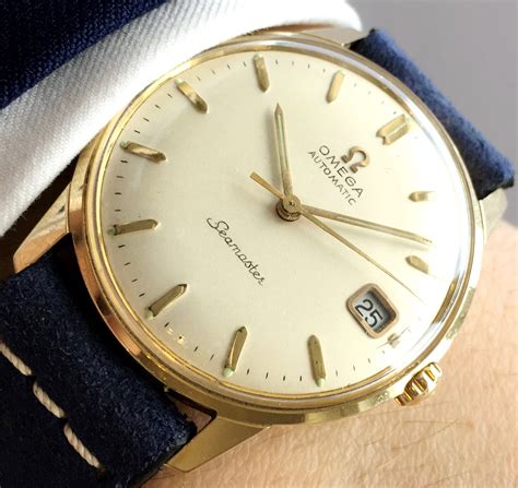 omega seamaster 18k gold vintage